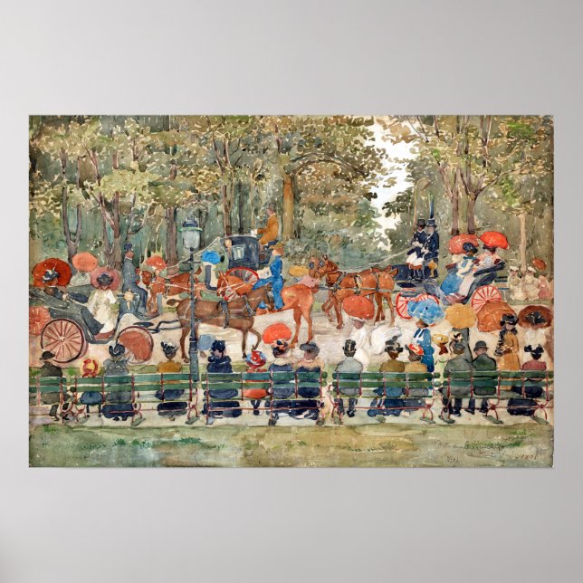 Poster Parque Central Maurice Prendergast (Frente)