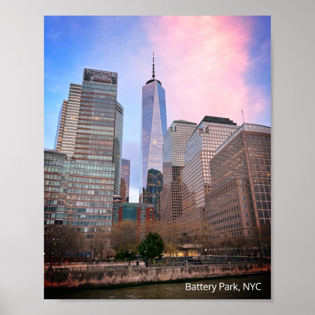 Poster Parque da Bateria de Staten Island Ferry NYC (Frente)