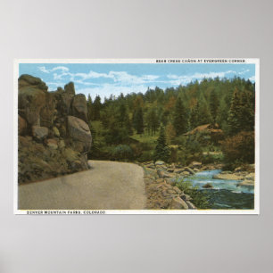Poster Parque da montanha de Denver, CO