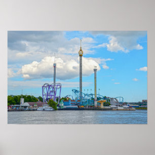 Poster Parque de diversões Gröna Lund, Estocolmo, Suécia
