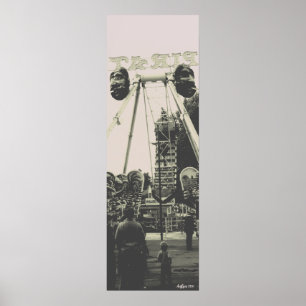 Poster Parque de diversões Vintage Austria Viena Prater