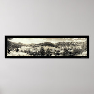 Poster Parque de Estes, foto 1940 de Colorado
