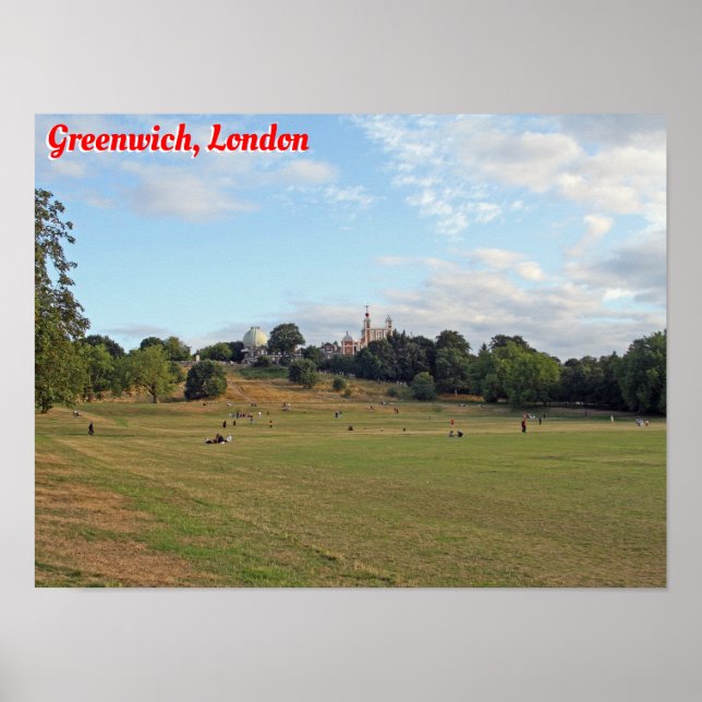 Poster Parque de Greenwich, Londres (Frente)