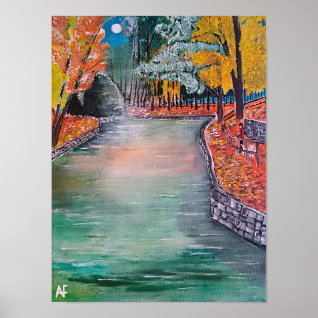 Poster Parque de San Vicente Pintura de Alfred Fox (Frente)