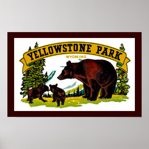 Pôster Parque de Yellowstone