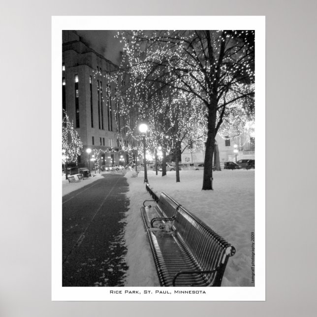 Poster Parque do Arroz, Rua, Paul, MN (Frente)