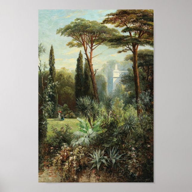 Poster Parque do Castelo Romântico | Franz Xaver Birkinge (Frente)