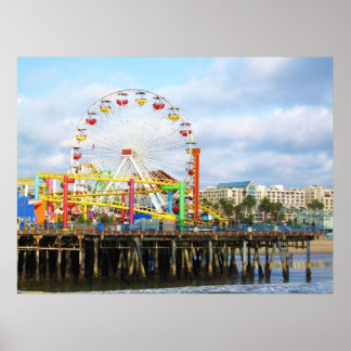 Pôster Parque do Pacífico, Papais noeis Monica, Ca.