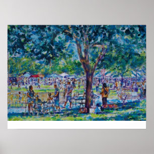 PÔSTER PARQUE DO VEÍCULO COM RODAS DE ANN ARBOR DO