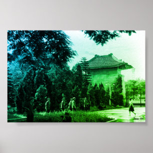 Poster Parque dos mártires Canton China antiga