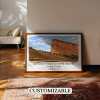 Parque e Anfiteatro Red Rocks Colorado Cartaz