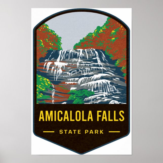 Poster Parque Estadual Amicalola Falls (Frente)