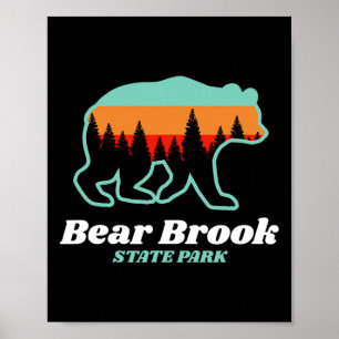 Poster Parque Estadual Bear Brook New Hampshire Montanhas