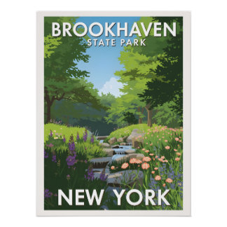 Pôster Parque Estadual Brookhaven - Nova Iorque