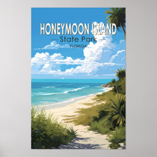 Poster Parque Estadual das Ilhas Honeymoon, Florida Viage