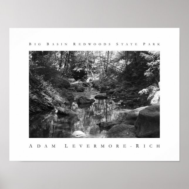 Pôster Parque Estadual das Sequoias de Grande Bacia (Frente)