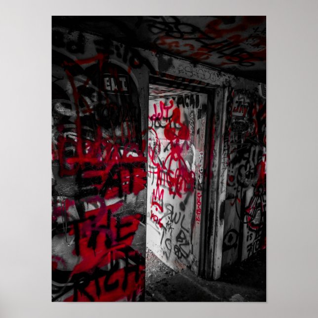 Poster Parque Estadual de Bunker Odiorne Graffiado (Frente)