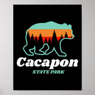 Poster Parque Estadual de Capacon West Virginia Urso Verã