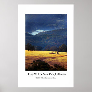 Poster Parque estadual de Henry W. Coe, Califórnia