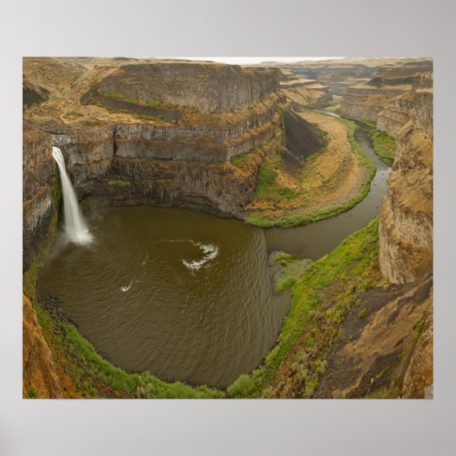 Poster Parque Estadual de Palouse Falls, de 200 pés de al (Frente)