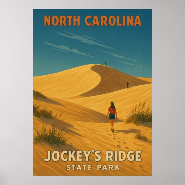 Poster Parque Estadual de Ridge, V01, de North Carolina J (Frente)