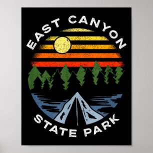 Poster Parque estadual do cânion leste utah montanhas flo