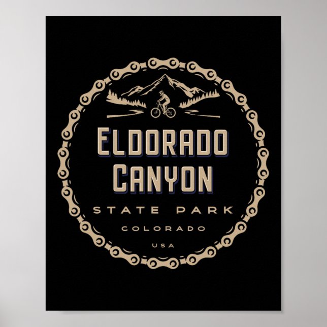 Poster Parque Estadual Eldorado Canyon Colorado Mountain  (Frente)