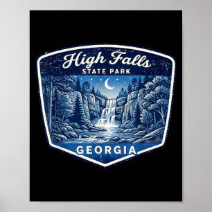Poster parque estadual high falls cachoeira natureza cami