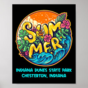 Poster Parque Estadual Indiana Dunes Chesterton Indiana V