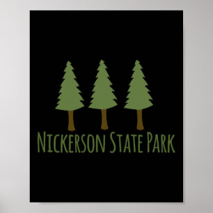 Poster Parque Estadual Nickerson Acampamento Rústico Tril