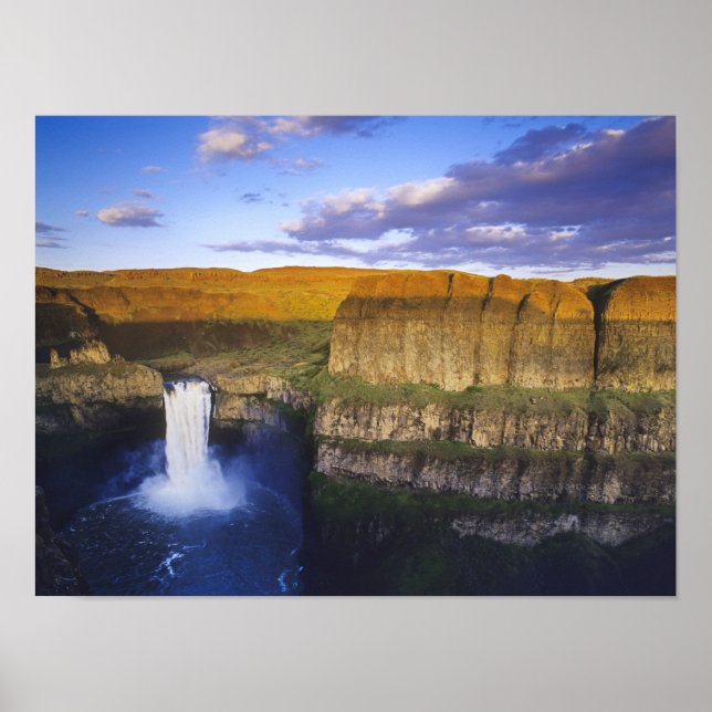 Pôster Parque Estadual Palouse Falls em Washington (Frente)