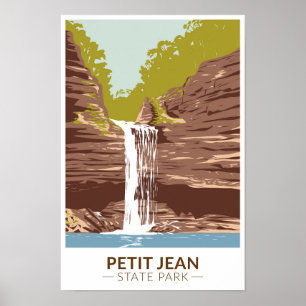Poster Parque Estadual Petit Jean Arkansas Vintage