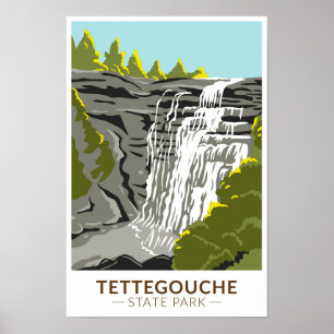Poster Parque Estadual Tettegouche Minnesota Vintage