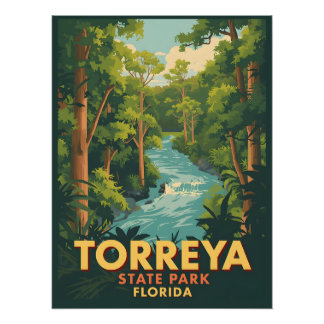 Pôster Parque Estadual Torreya - Flórida 