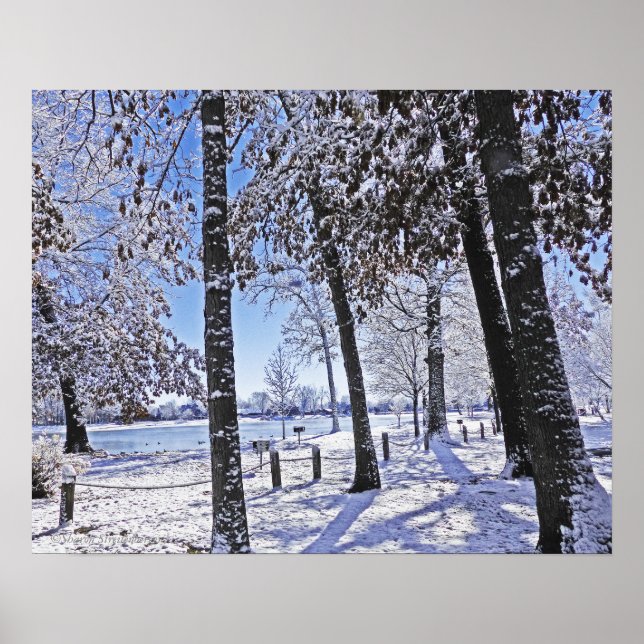 PÔSTER "PARQUE MAIS VELHO NA NEVE" (Frente)