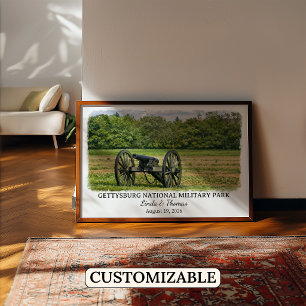 Poster Parque Militar Nacional de Gettysburg Pensilvânia