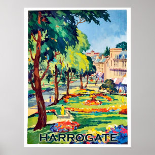 Poster Parque na cidade termal de Harrogate, North Yorksh