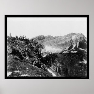 Pôster Parque nacional 1925 de geleira da cimeira de