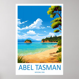 Poster Parque Nacional Abel Tasman Cartaz de Viagem Vinta