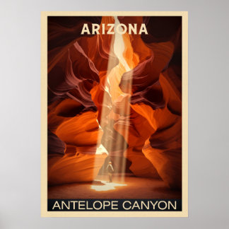 Poster Parque Nacional Antelope Canyon na Arizona V02