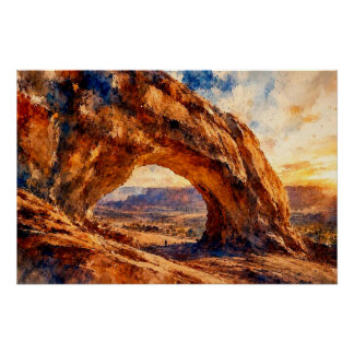 Pôster Parque Nacional Arches ao Pôr-do-Sol,