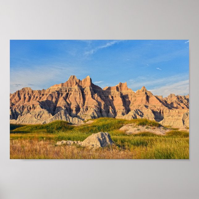 Poster Parque Nacional Badlands, Noite (Frente)