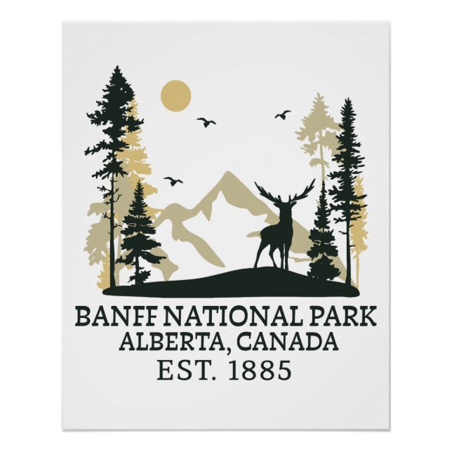 Pôster parque nacional Banff (Frente)