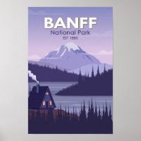 Parque Nacional Banff Canadá Viagem Vintage