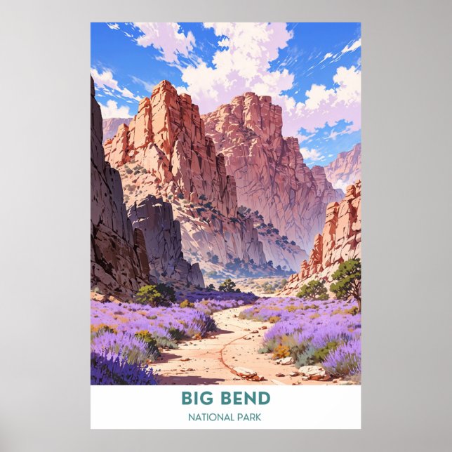 Poster Parque Nacional Big Bend (Frente)