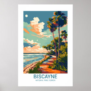 Poster Parque Nacional Biscayne Florida Estados Unidos