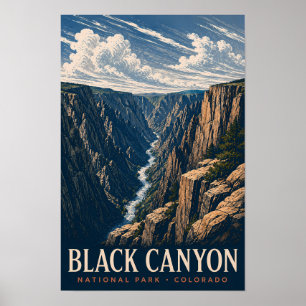 Poster Parque Nacional Black Canyon of the Gunnison Moder
