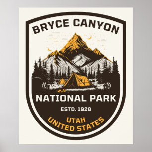 Poster Parque Nacional Bryce Canyon Atividades ao Ar Livr