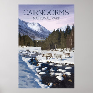 Poster Parque Nacional Cairngorms Escócia Cartaz de Viage