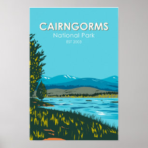 Poster Parque Nacional Cairngorms Escócia Loch Morlich